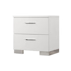 Ensemble de chambre à coucher August blanc brillant 6 pièces