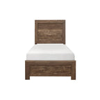 Ensemble de chambre à coucher moderne rustique marron Tabina 3 pièces