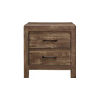 Ensemble de chambre à coucher moderne rustique marron Tabina 3 pièces