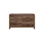 Ensemble de chambre à coucher moderne rustique marron Tabina 3 pièces