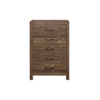Ensemble de chambre à coucher moderne rustique marron Tabina 3 pièces