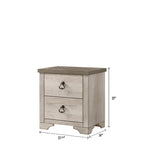 Ensemble de chambre à coucher rustique Anallese 5 pièces en bois flotté