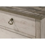 Ensemble de chambre à coucher rustique Anallese 5 pièces en bois flotté