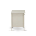 Ensemble de chambre King avec 1 lit et une table de chevet couleur crème brossée - Lit en lin beige brume (option pièces)