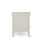 Ensemble de chambre King avec 1 lit et une table de chevet couleur crème brossée - Lit en lin beige brume (option pièces)