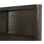 Ensemble de lit Roundhill Furniture Belani à panneaux de bois, comprenant un lit, une commode, un miroir, deux tables de chevet et un chiffonnier, couleur expresso
