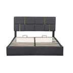 Ensemble de chambre à coucher 2 pièces, lit plateforme rembourré Queen Size