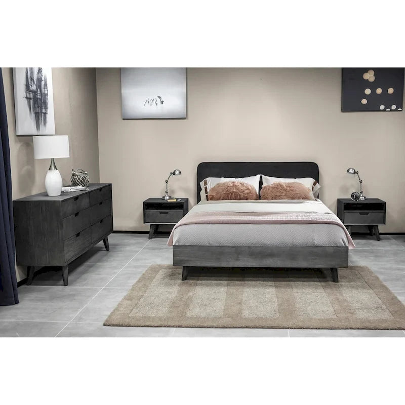 Mohave 4 Piece Acacia Bedroom Set with Dresser and Nightstands