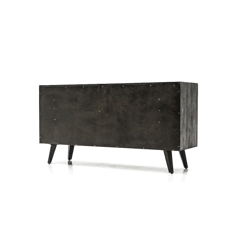 Ensemble de chambre à coucher Mohave 4 pièces en acacia avec commode et tables de chevet