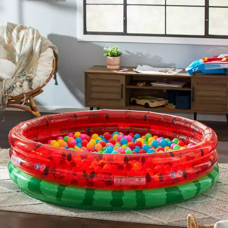 Intex Piscine gonflable ronde de 168 cm pour enfants, pour l'extérieur, motif pastèque, pouvant contenir jusqu'à 583 litres d'eau, pour les 2 ans et plus (lot de 6)