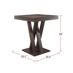 Table haute carrée Cappuccino
