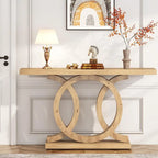 Console de ferme de 55 pouces avec base géométrique