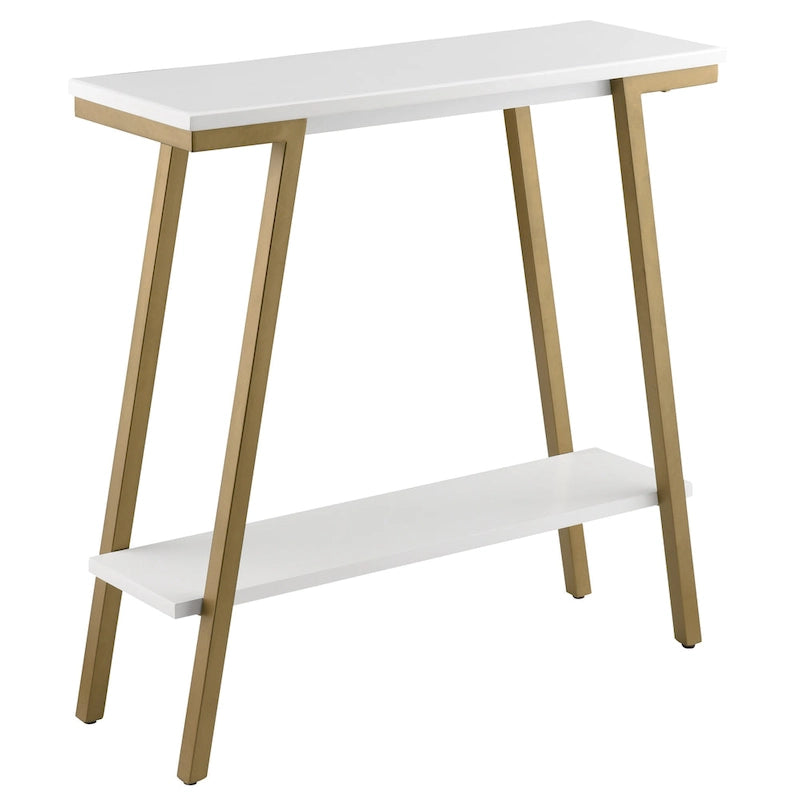Console de couloir en bois et métal, table de canapé