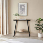 Console de couloir en bois et métal, table de canapé