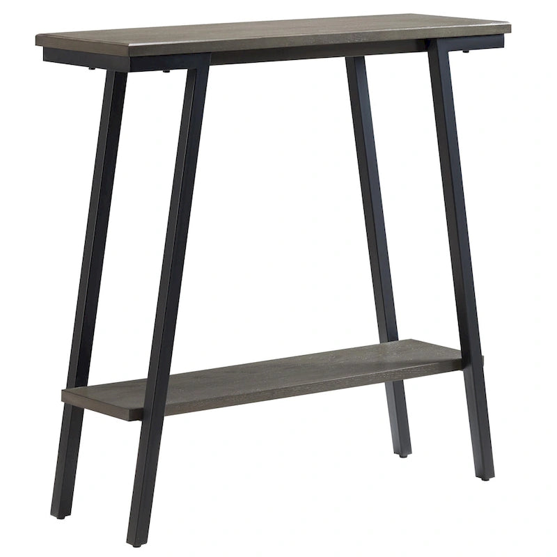 Console de couloir en bois et métal, table de canapé