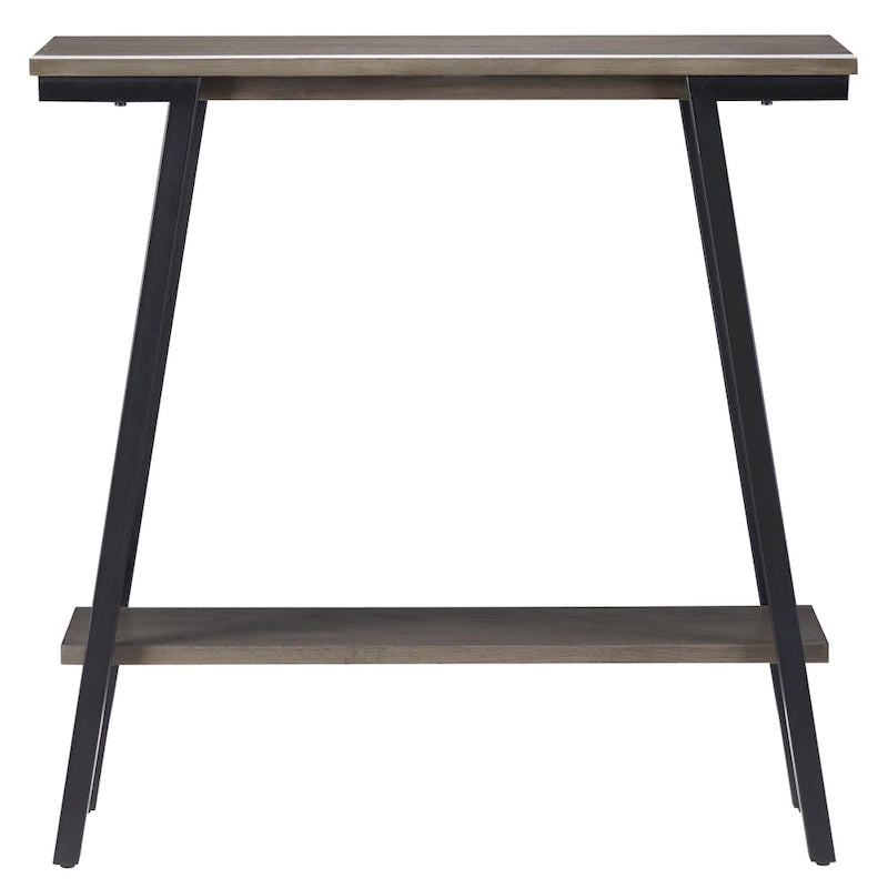 Console de couloir en bois et métal, table de canapé