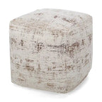 Pouf Cube en Tissu Bohème