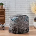 Pouf Cube en Tissu Bohème