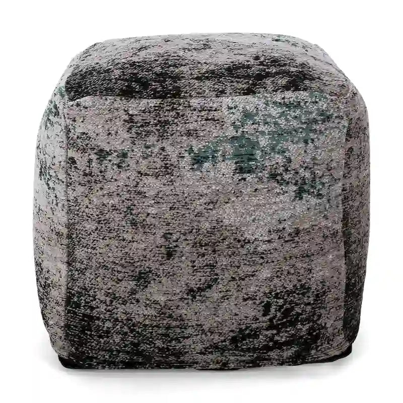 Pouf Cube en Tissu Bohème