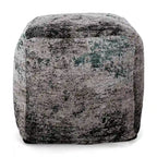 Pouf Cube en Tissu Bohème