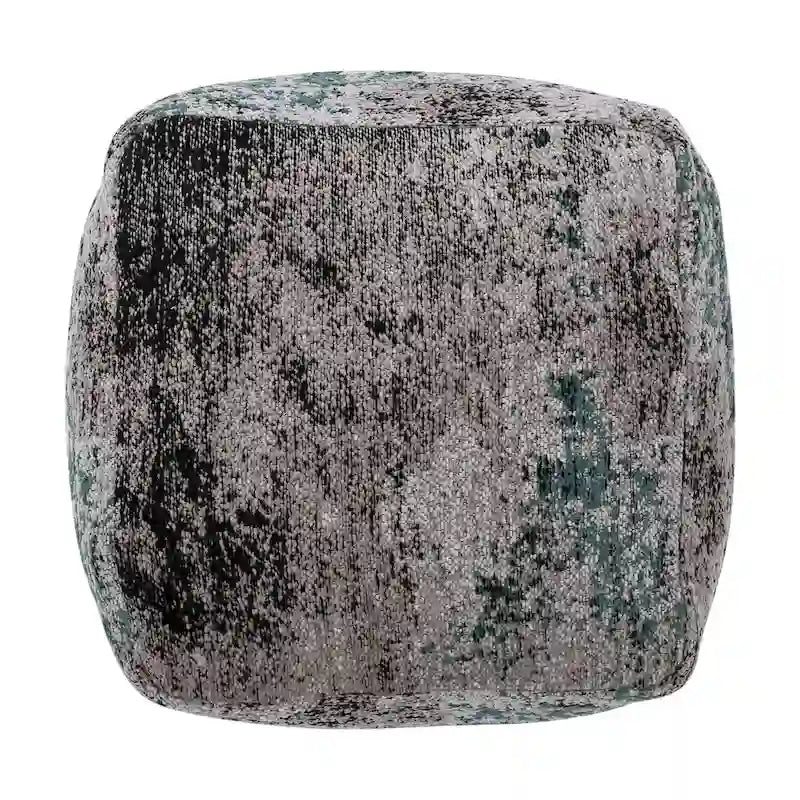 Pouf Cube en Tissu Bohème