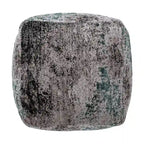 Pouf Cube en Tissu Bohème