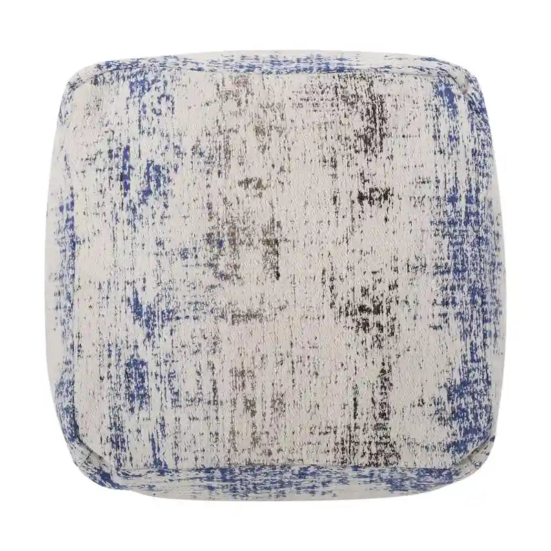 Pouf Cube en Tissu Bohème