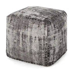 Pouf Cube en Tissu Bohème