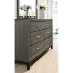 Ensemble de chambre à coucher contemporain 5 pièces Roundhill Furniture Stout Panel