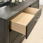 Ensemble de chambre à coucher contemporain 5 pièces Roundhill Furniture Stout Panel