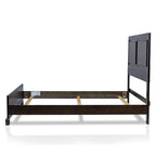 Ensemble de chambre à coucher Jupa Transitional en bois de noyer, composé de 2 panneaux, par Furniture of America