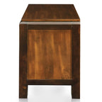 Ensemble de chambre à coucher Jupa Transitional en bois de noyer, composé de 2 panneaux, par Furniture of America
