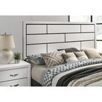 Ensemble de chambre à coucher de luxe 6 pièces Roundhill Furniture Stout White Panel