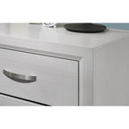Ensemble de chambre à coucher de luxe 6 pièces Roundhill Furniture Stout White Panel