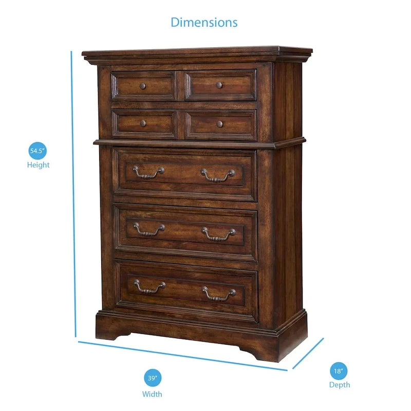 Ensemble de chambre à coucher Lakewood Panel 5 pièces