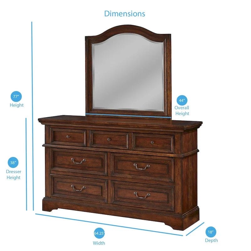 Ensemble de chambre à coucher Lakewood Panel 5 pièces
