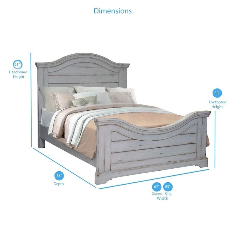Ensemble de chambre à coucher Lakewood Panel 5 pièces