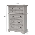 Ensemble de chambre à coucher Lakewood Panel 5 pièces