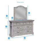 Ensemble de chambre à coucher Lakewood Panel 5 pièces