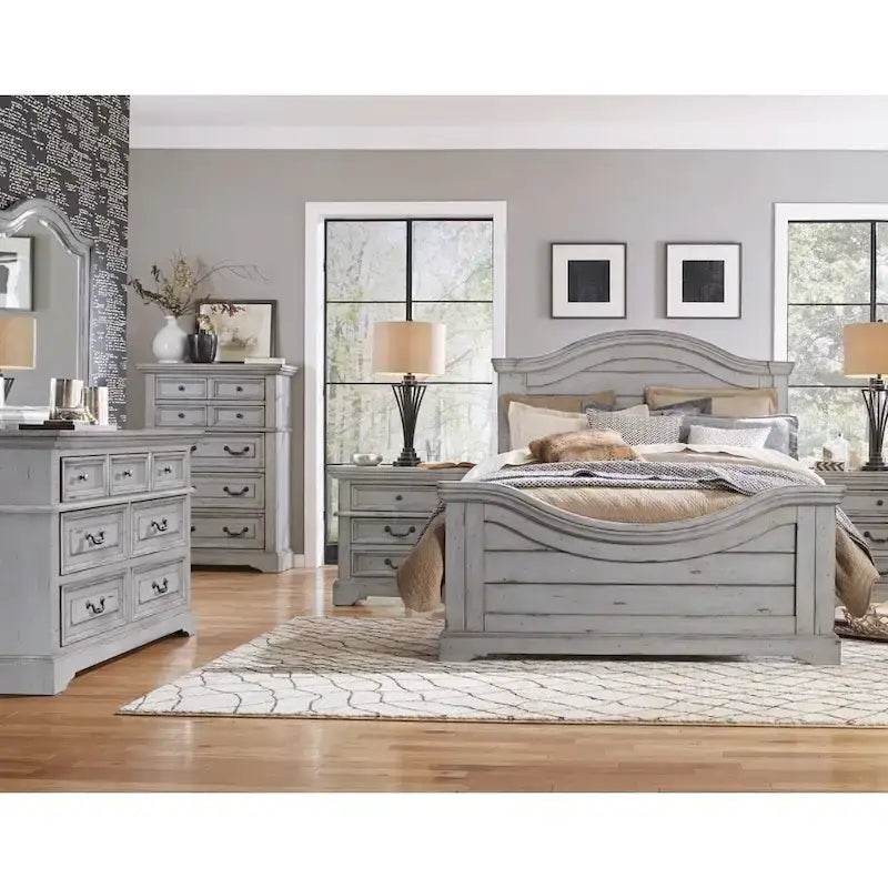 Ensemble de chambre à coucher Lakewood Panel 5 pièces