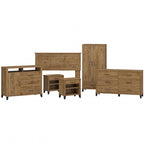 Ensemble de chambre à coucher Somerset 6 pièces pour lit double/queen de Bush Furniture