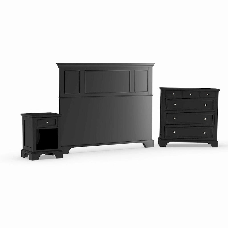 Ensemble tête de lit, table de chevet et commode 3 pièces Bedford pour lit queen/full par Homestyles