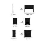 Ensemble tête de lit, table de chevet et commode 3 pièces Bedford pour lit queen/full par Homestyles