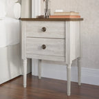 Ensemble de 3 tables de chevet CraftPorch, lit capitonné classique