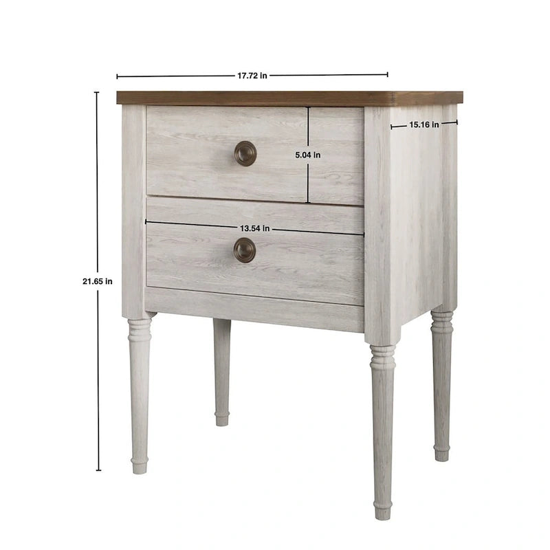 Ensemble de 3 tables de chevet CraftPorch, lit capitonné classique
