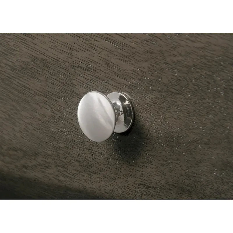 Ensemble de chambre à coucher Priscella 6 pièces en chêne gris avec plateforme de rangement