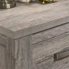 Ensemble de chambre à coucher contemporain 5 pièces Roundhill Furniture Floren en bois gris vieilli