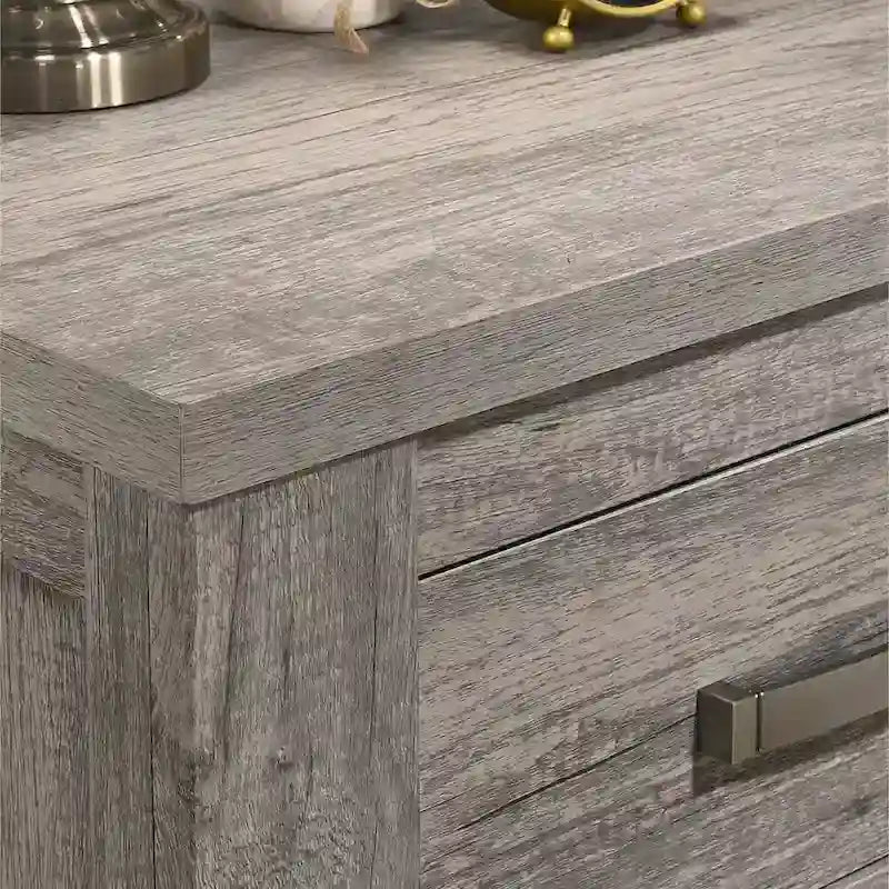 Ensemble de chambre à coucher contemporain 5 pièces Roundhill Furniture Floren en bois gris vieilli
