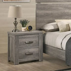 Ensemble de chambre à coucher contemporain 5 pièces Roundhill Furniture Floren en bois gris vieilli