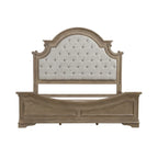 Ensemble lit, commode, miroir et table de chevet rembourrés Magnolia Manor